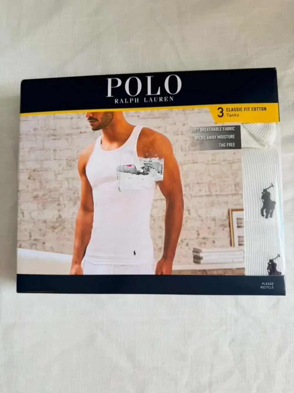 Polo Ralph Lauren Classic Fit Cotton 3-Pack Tanks